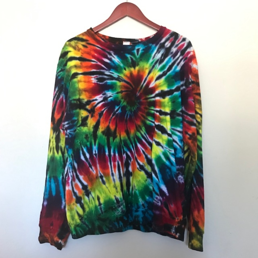 Tie Dye Vintage Hippie Sweatshirt Grateful Dead